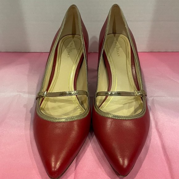 Cole Haan Size 9 Red Heels - Picture 7 of 11